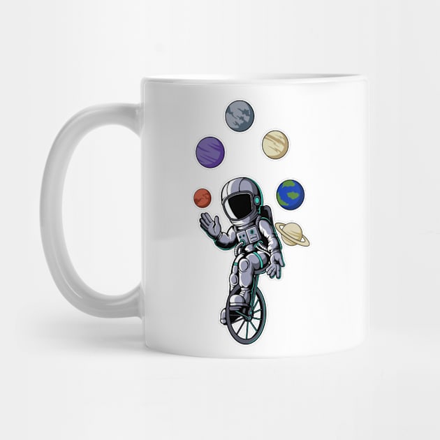 Astronaut Circus Cyclist by ArtisticParadigms